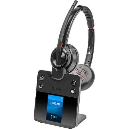 Poly Savi 8420 Office Stereo Microsoft Teams Certified DECT 1880-1900 MHz Headset EMEA INTL English