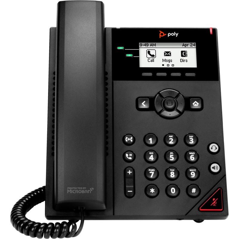 Poly VVX 150 2-Line IP Phone and PoE-enabled No localization