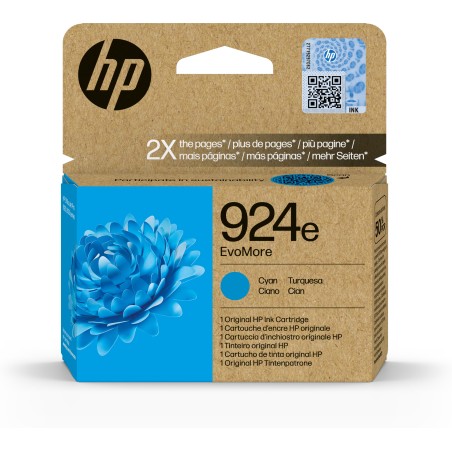 Cartucho de Tinta Original HP EvoMore 924e cian