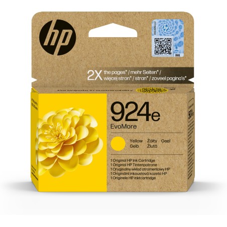 Cartucho de Tinta Original HP EvoMore 924e amarilla