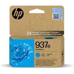 HP 937e EvoMore Cyan Original Ink Cartridge