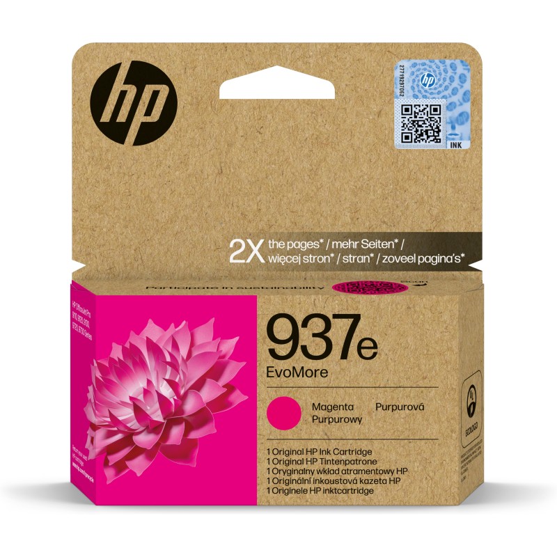 HP 937e EvoMore Magenta Original Ink Cartridge