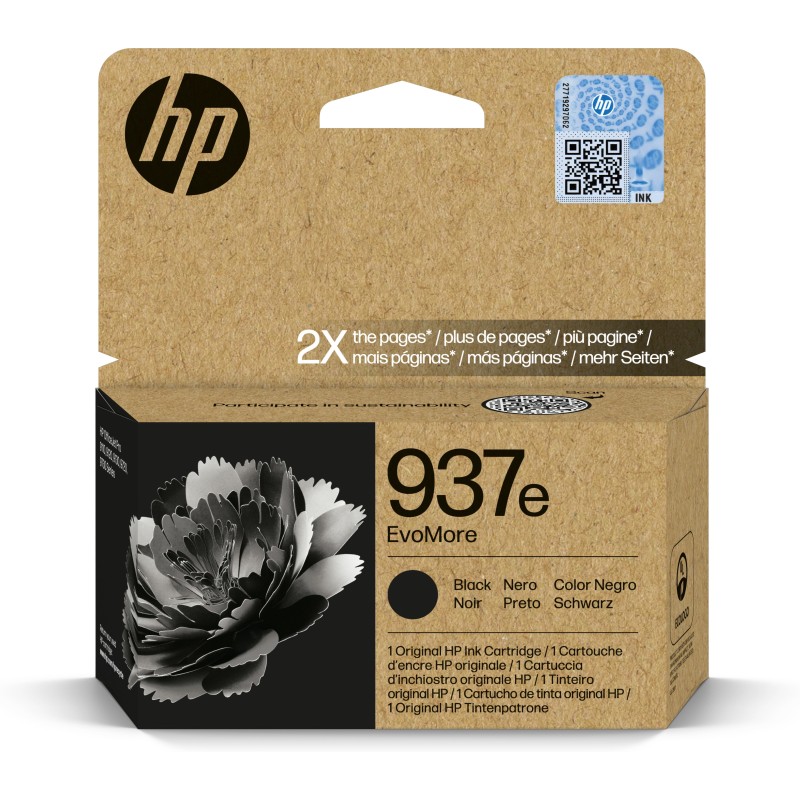 HP 937e EvoMore Black Original Ink Cartridge