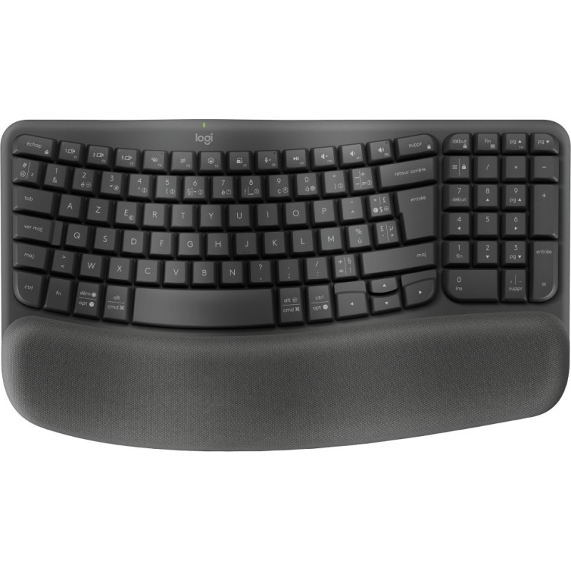 Wave Keys wireless ergonomic keyboard - GRAPHITE - FRA - CENTRAL-419