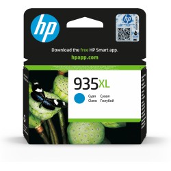 Cartucho de tinta original HP 935XL de alta capacidad cian