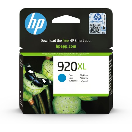 Cartucho de tinta original HP 920XL de alta capacidad cian