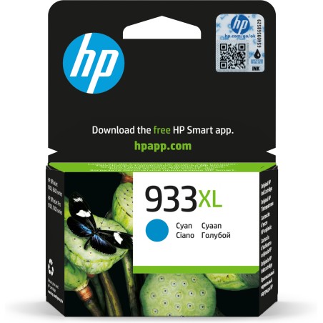 Cartucho de tinta original HP 933XL de alta capacidad cian