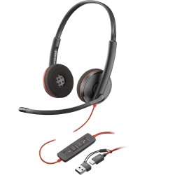 Poly BW 3220 Stereo USB-C HS +USB-C A