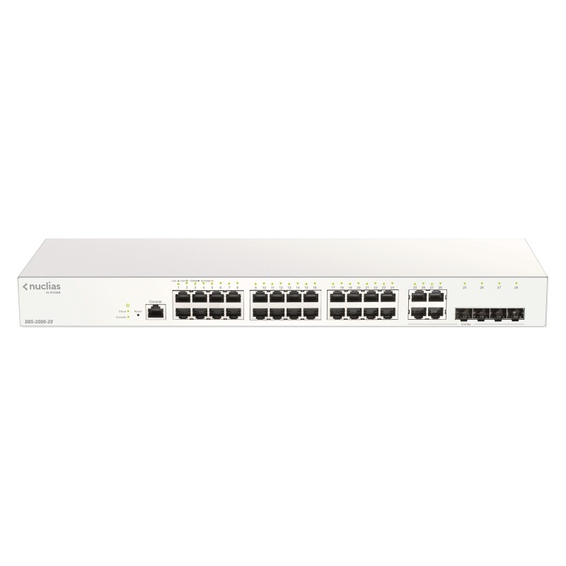 28-Port Gigabit Nuclias Smart Managed Switch including 4x 1G Combo Ports (With 1 Year License)