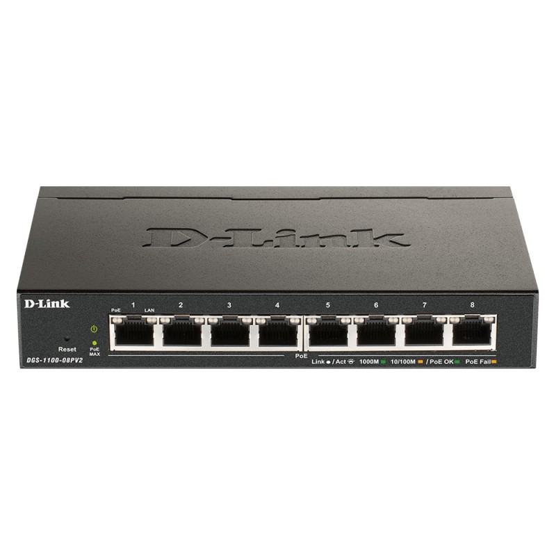 8-Port PoE Gigabit Smart Managed Switch