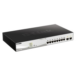 10-Port Gigabit PoE+ Smart Managed Switch including 2 SFP Ports 