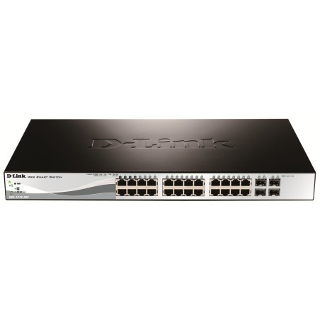 28-Port Gigabit PoE Smart Managed Switch including 4 Combo Ports