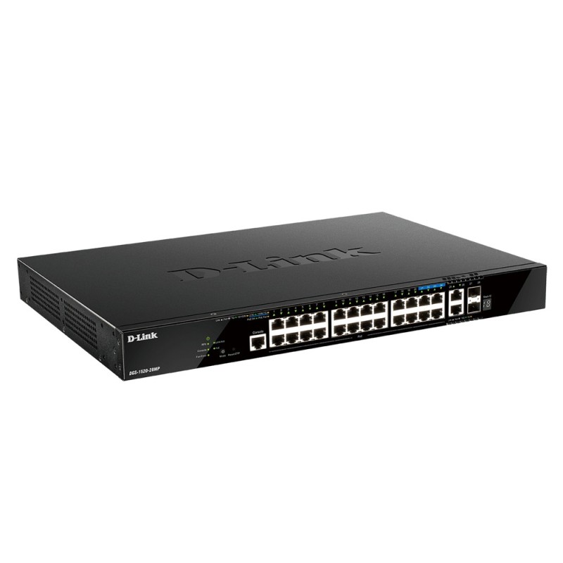 20 ports GE PoE + 4 ports 25 GE PoE + 2 10GE ports + 2 SFP+ Smart Managed Switch