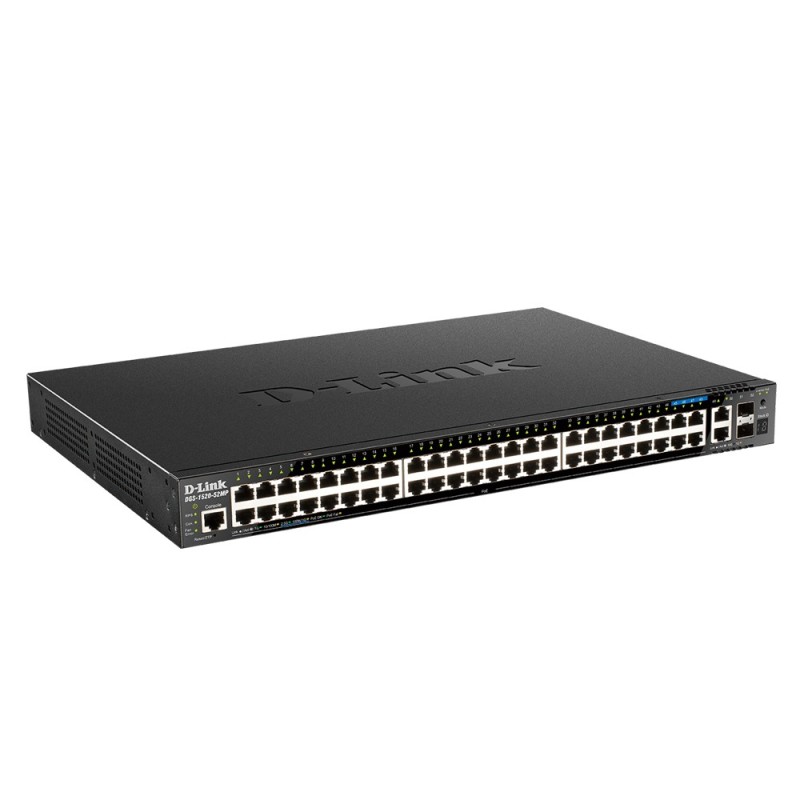 44 ports GE PoE + 4 ports 25 GE PoE + 2 10 GE ports + 2 SFP+ Smart Managed Switch