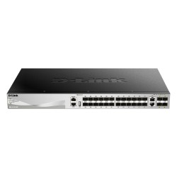 24 SFP ports Layer 3 Stackable Managed Gigabit Switch with 2 x 10GBASE-T ports and 4 x SFP+ ports