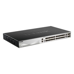 24 SFP ports Layer 3 Stackable Managed Gigabit Switch with 2 x 10GBASE-T ports and 4 x SFP+ ports