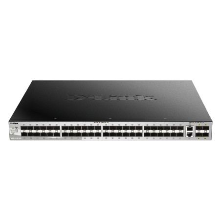 48 SFP ports Layer 3 Stackable Managed Gigabit Switch with 2 x 10GBASE-T ports and 4 x SFP+ ports