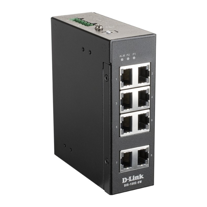 8 Port Unmanaged Switch with 8 x 10 100 BaseT(X) ports