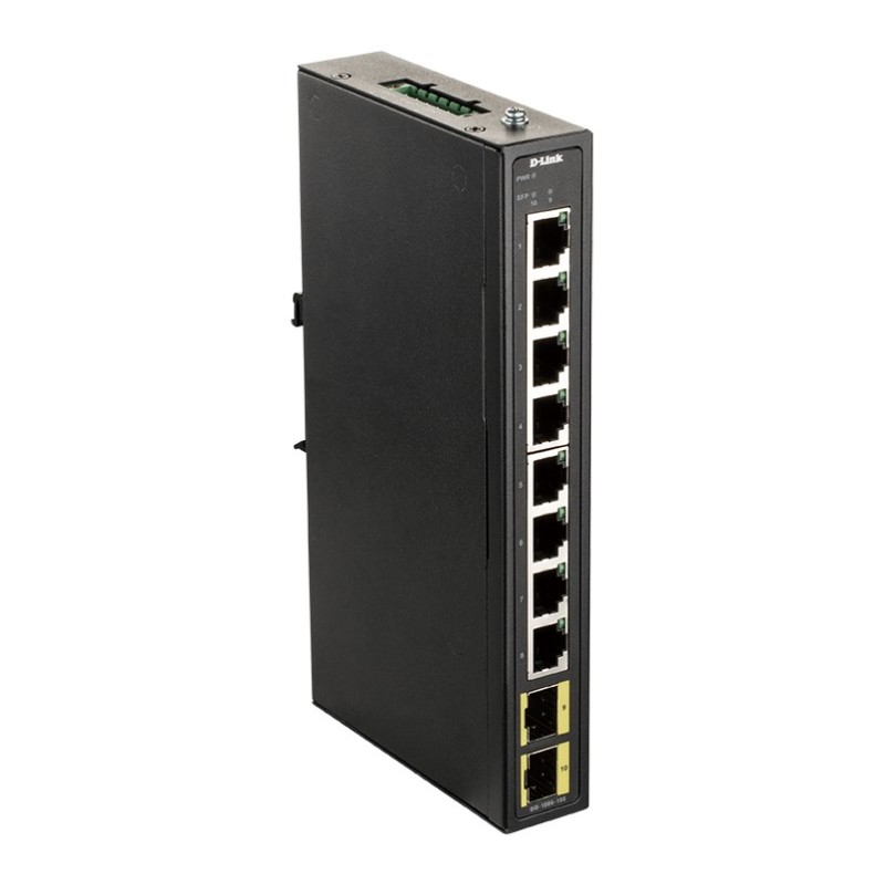 8-port Gigabit Industrial Switch including 2 x 100 1000M SFP