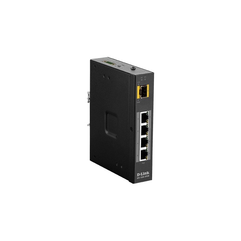 5 Port Unmanaged Switch with 4 x 10 100 1000BaseT(X) ports (4 PoE) & 1 x 100 1000BaseSFP ports