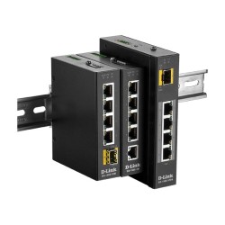 5 Port Unmanaged Switch with 4 x 10 100 1000BaseT(X) ports (4 PoE) & 1 x 100 1000BaseSFP ports