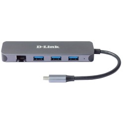 5-in-1 USB-C Hub with Gigabit Ethernet Power Delivery