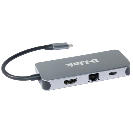 6-in-1 USB-C Hub with HDMI Gigabit Ethernet Power Delivery