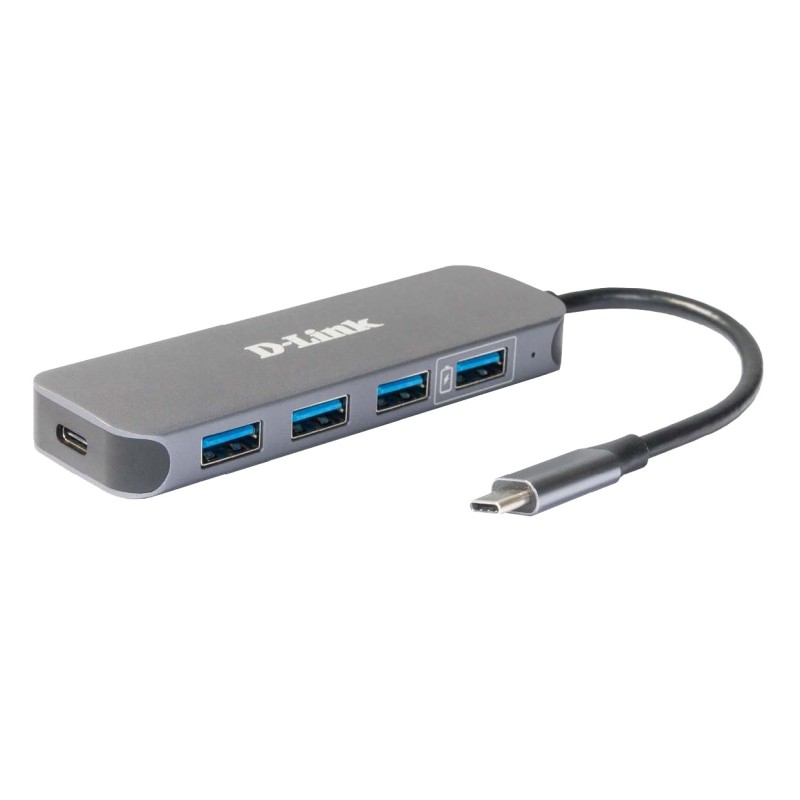 USB-C to 4-Port USB 30 Hub with Power Delivery