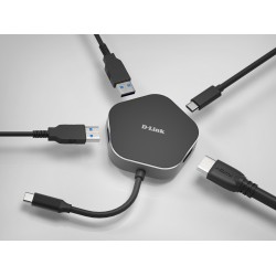 4-in-1 USB-C Hub with HDMI and Power Delivery