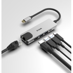 5-in-1 USB-C Hub with HDMI Ethernet and Power Delivery