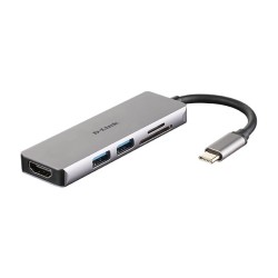 5-in-1 USB-C Hub with HDMI and SD microSD Card Reader