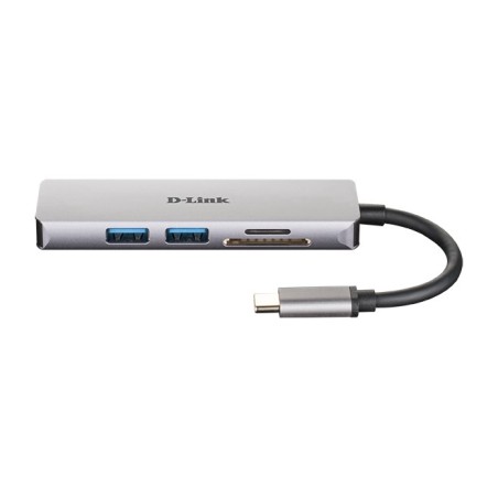 5-in-1 USB-C Hub with HDMI and SD microSD Card Reader