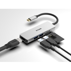 5-in-1 USB-C Hub with HDMI and SD microSD Card Reader