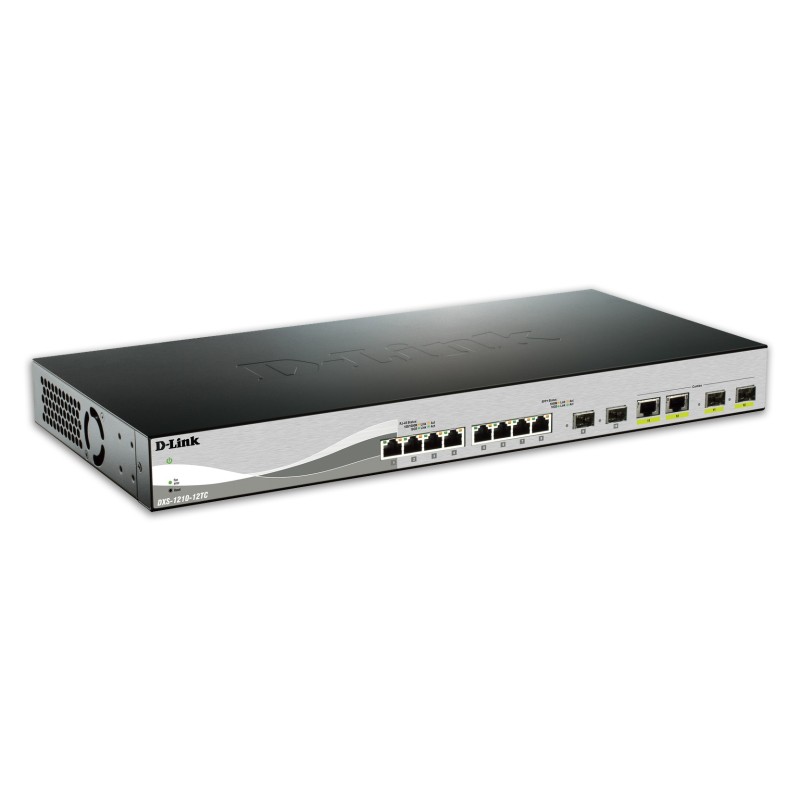 8-port 10GBASE-T 2-port SFP+ and 2-port 10GBASE-T SFP+ combo design Managed Switch