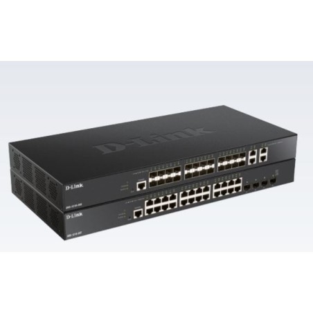 24 x 10G Base-T ports + 4 x 10G 25G SFP28 ports Smart Managed Switch