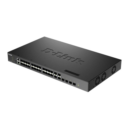 28-port SFP+ and 4 x 10 25G SFP28 ports Multi-Gigabit L3 25G Stackable Managed Switch