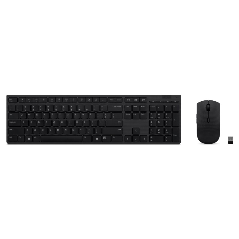 Lenovo Professional Wireless Rechargeable Keyboard and Mouse Combo US English