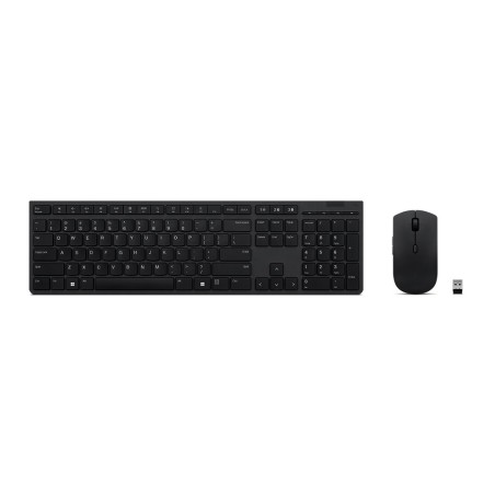 Lenovo Professional Wireless Rechargeable Keyboard and Mouse Combo Belgium English